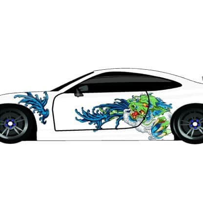 Dragon Wave Partial Vehicle Wrap Set - Image 2