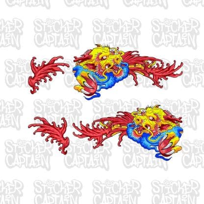 Dragon Wave Partial Vehicle Wrap Set - Image 4