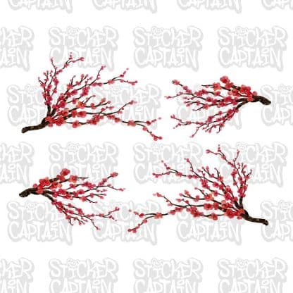 Sakura Blossom Partial Vehicle Wrap Set - Image 4